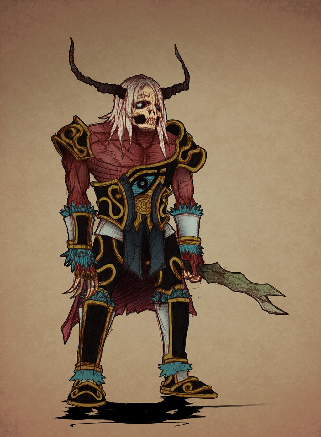 Skeleton demon by chuchuchuso on DeviantArt