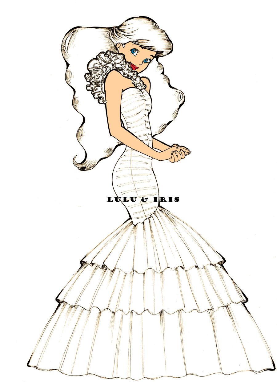 Disney Princess Wedding Dresses Ariel By Lulu Ibeh On Deviantart