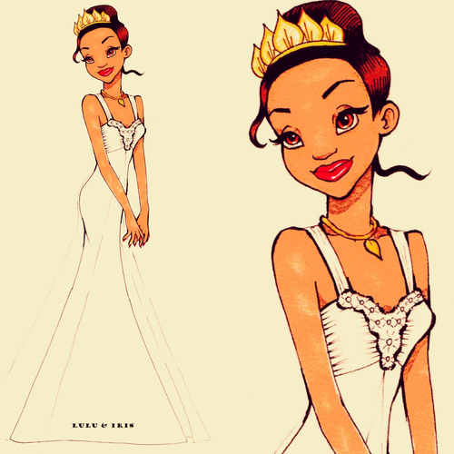 Disney Princess Wedding Dresses Tiana By Lulu Ibeh On Deviantart