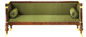 vintage green couch