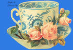 Victorian teacup clipart