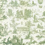 Green toile background