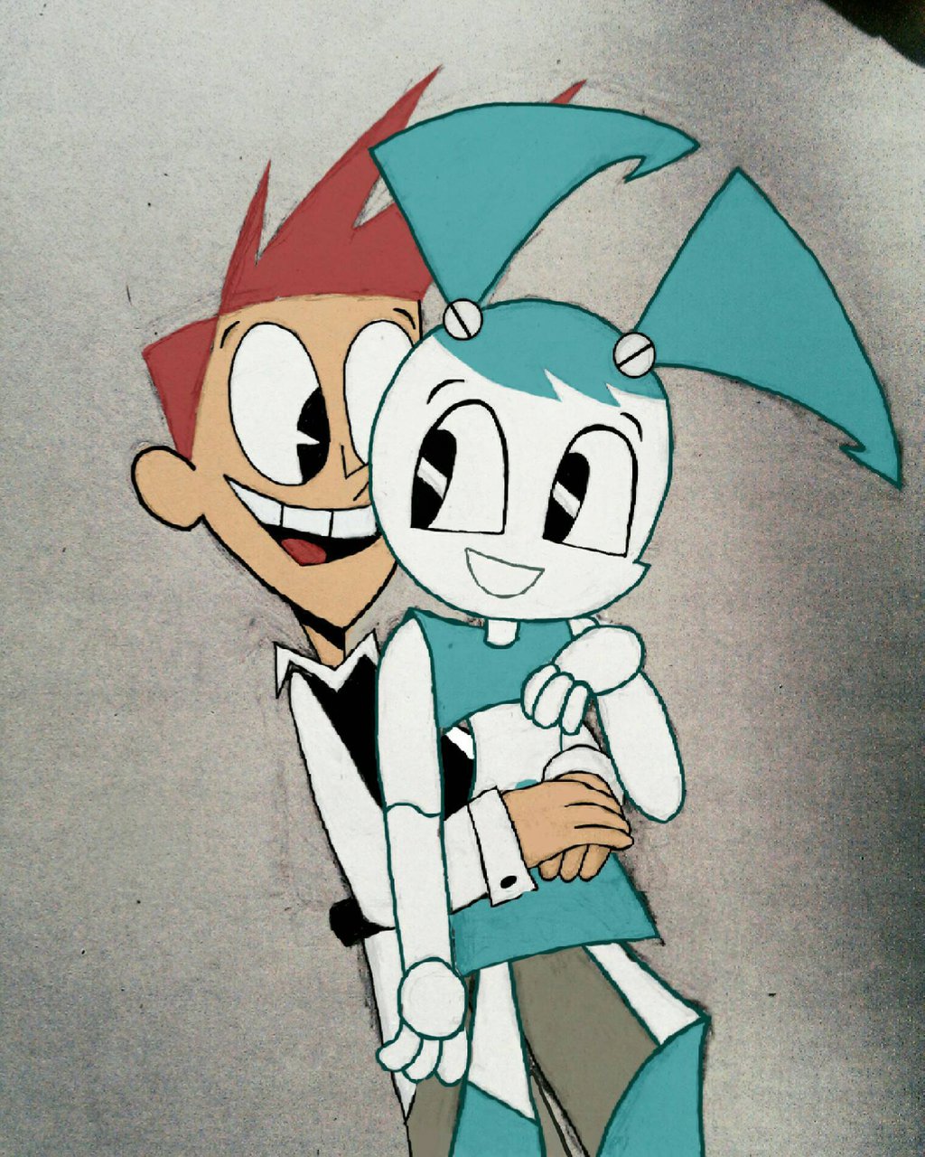 Jenny and Brad from My Life as a Teenage Robot