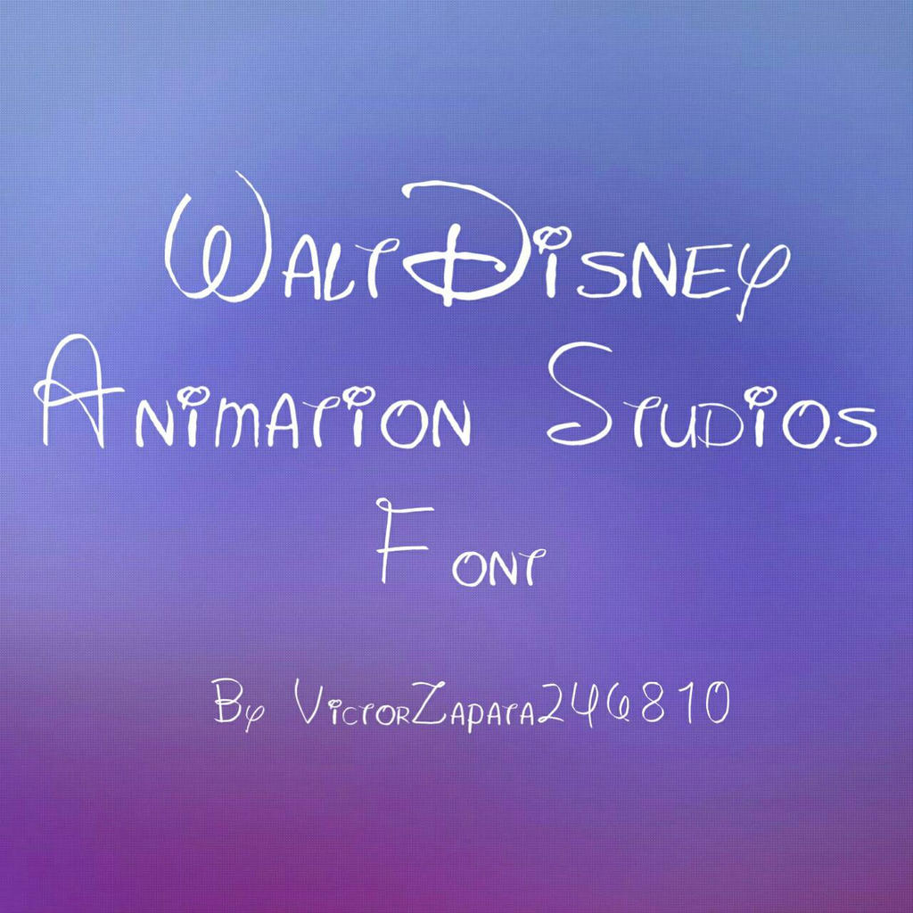 WD Animation Studios Font by VictorZapata246810 on DeviantArt