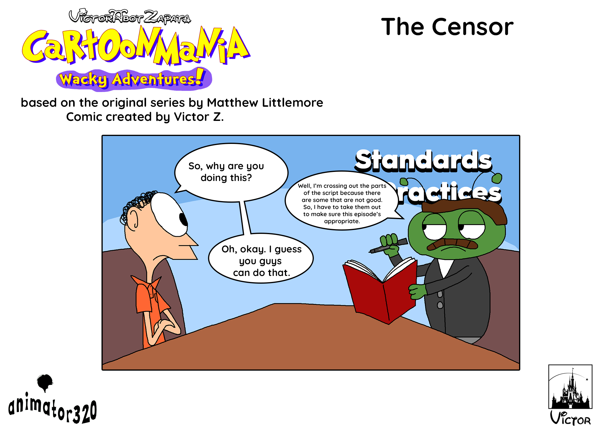Censor Deviantart CartoonMania Comic Strip: The Censor by VictorZapata246810 on DeviantArt