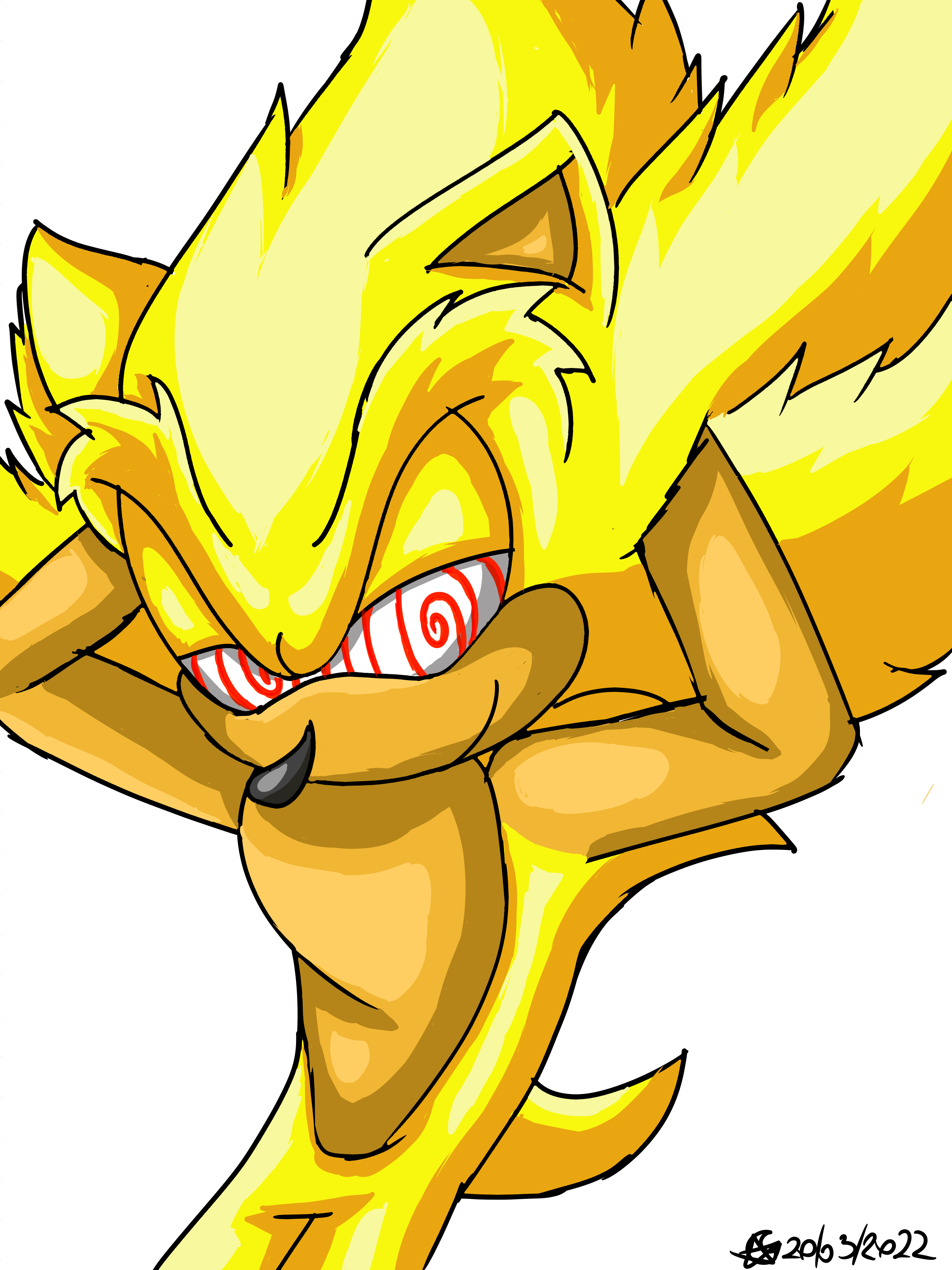 Fleetway Sonic by stewthepooh -- Fur Affinity [dot] net