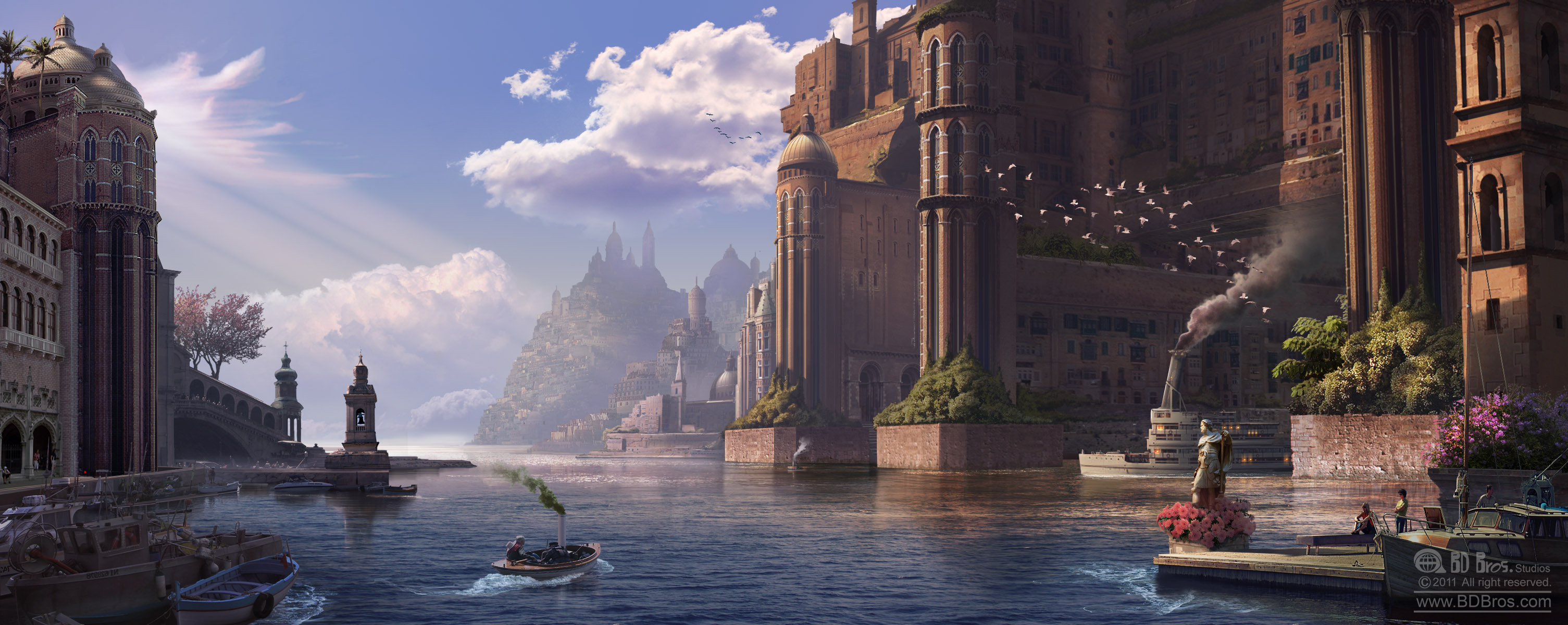 Venetian Dream: Environment Matte Painting by ZOOLAX