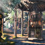 FOREST TEMPLE: MATTE PAINTING GAME ART