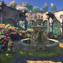 FOUNTAIN OF SECRETS: GAME ART MATTE PAINTING