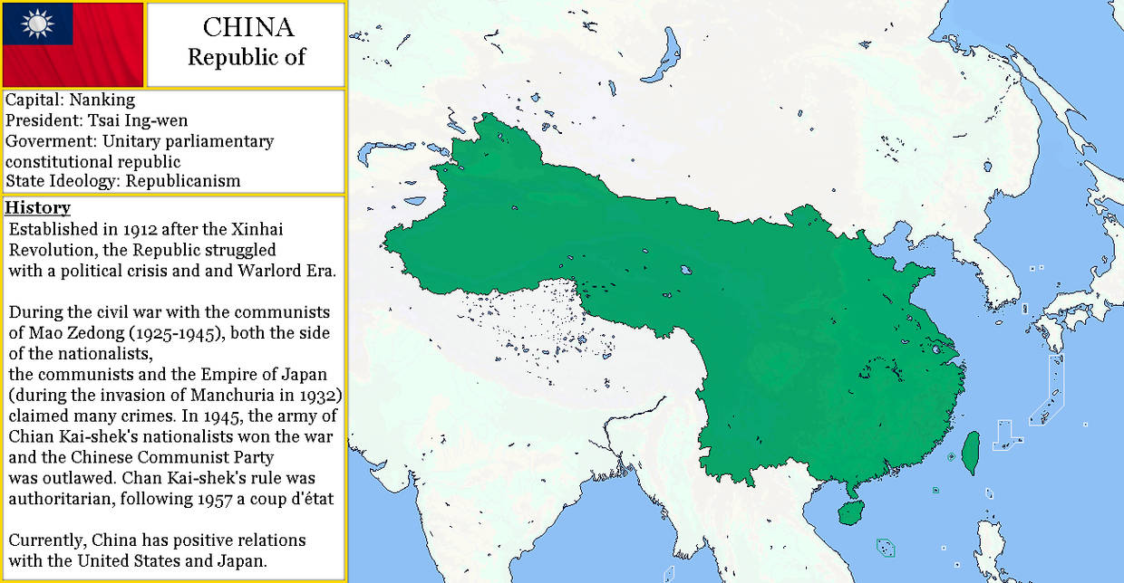 Deviantart China Map (Alternate) Republic of China by ElBelgard on DeviantArt