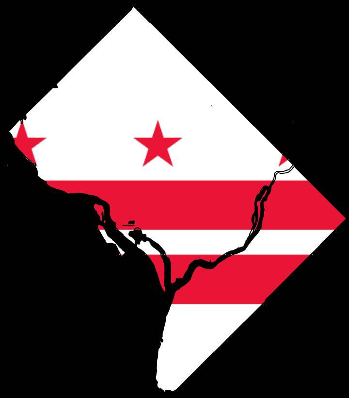 Flag map of Washington D.C. by ElBelgard on DeviantArt