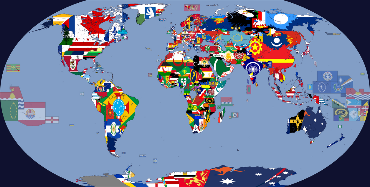 Custom Countries Flag map of the world, but every country is change by ElBelgard on ...