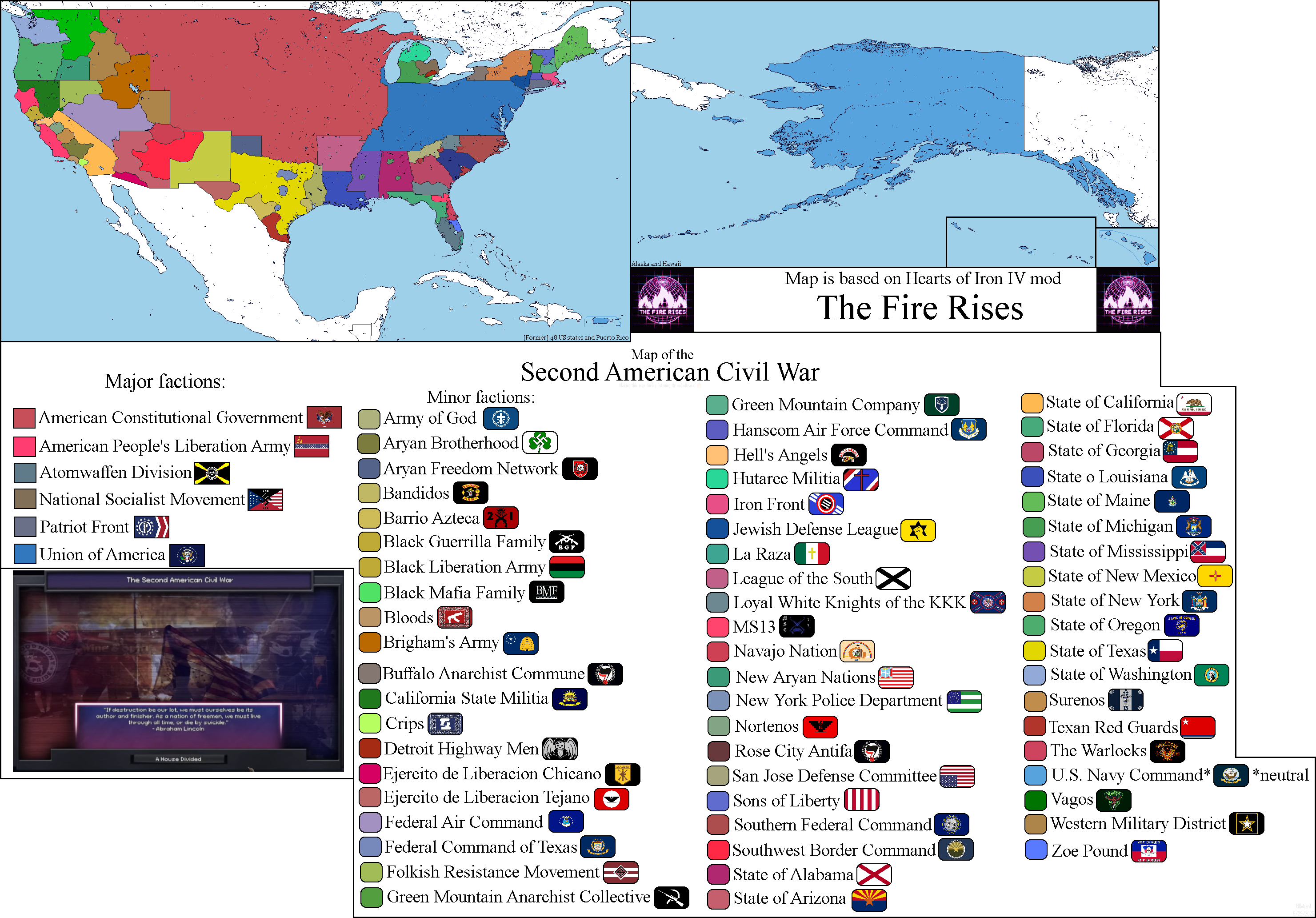 Hoi4 The Fire Rises Second American Civil War by ElBelgard on DeviantArt