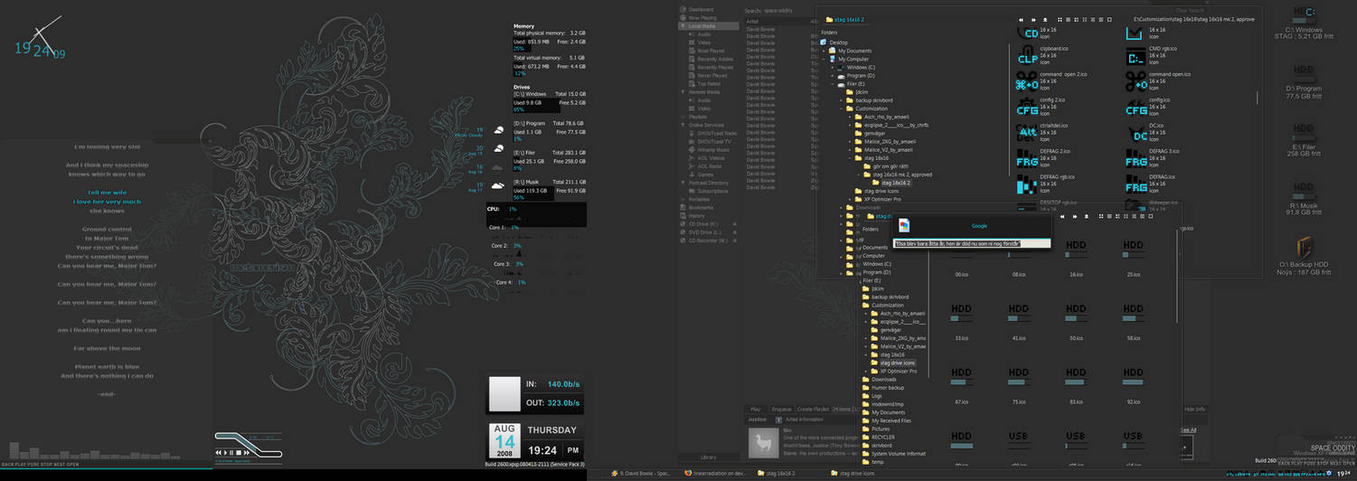 Real desktop WIP as of today by linearradiation