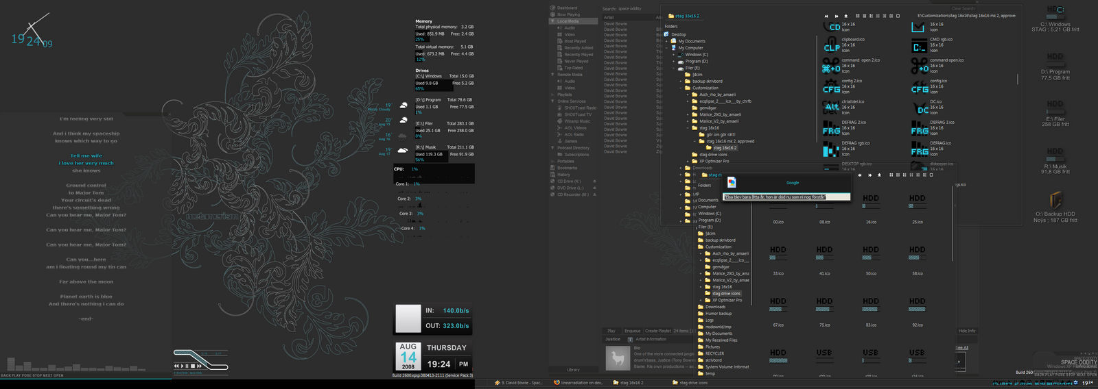 Real desktop WIP as of today by linearradiation