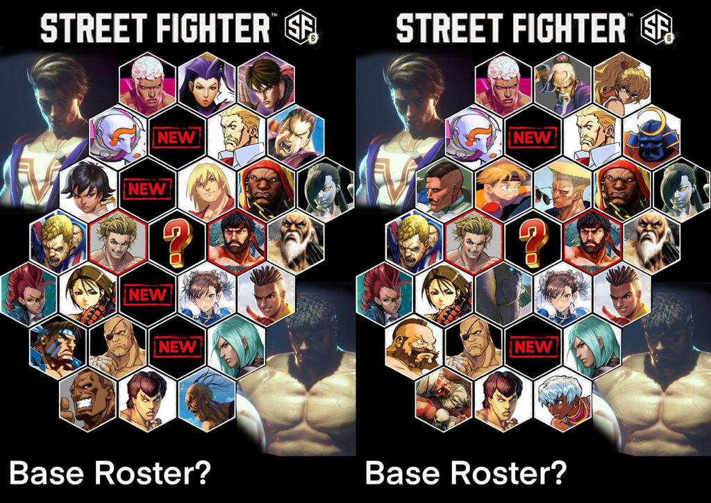 SF6 roster and alt (before new information) by darkshortyx on DeviantArt
