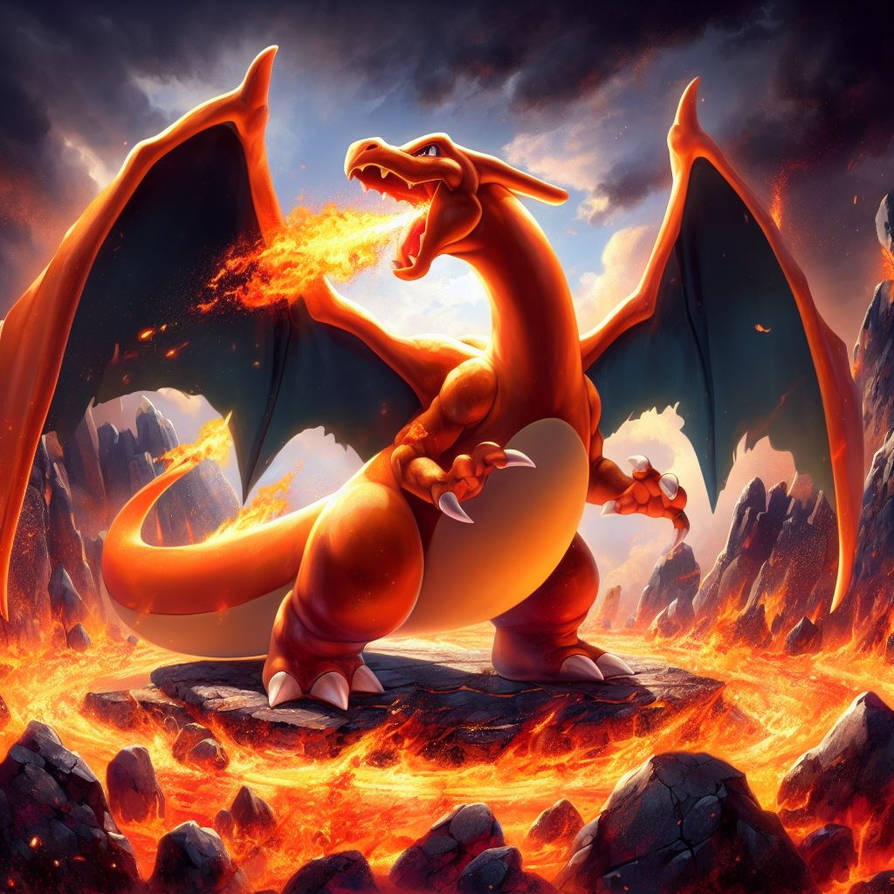 Charizard in a Volcano by robv187 on DeviantArt