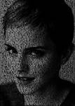Emma Watson Typography Portrait