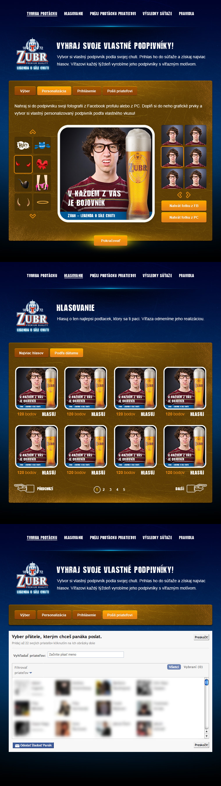 Zubrbojovnik FB application