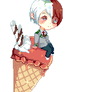 Shouto Todoroki baby ice cream