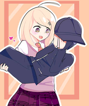 Kaede carrying her husbando-