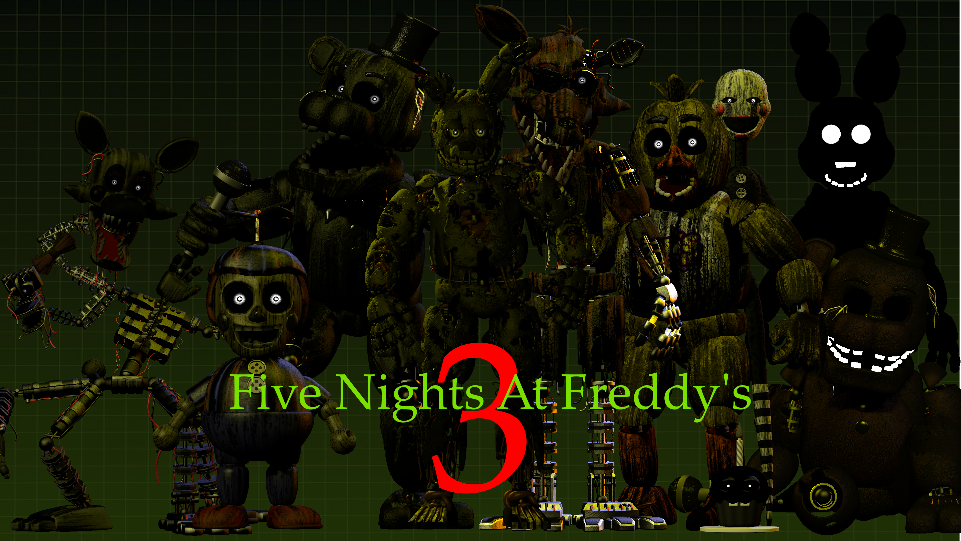 FNAF 3 ANNIVERSARY} In Five Nights At Freddy's3. by MemeEverYT on  DeviantArt