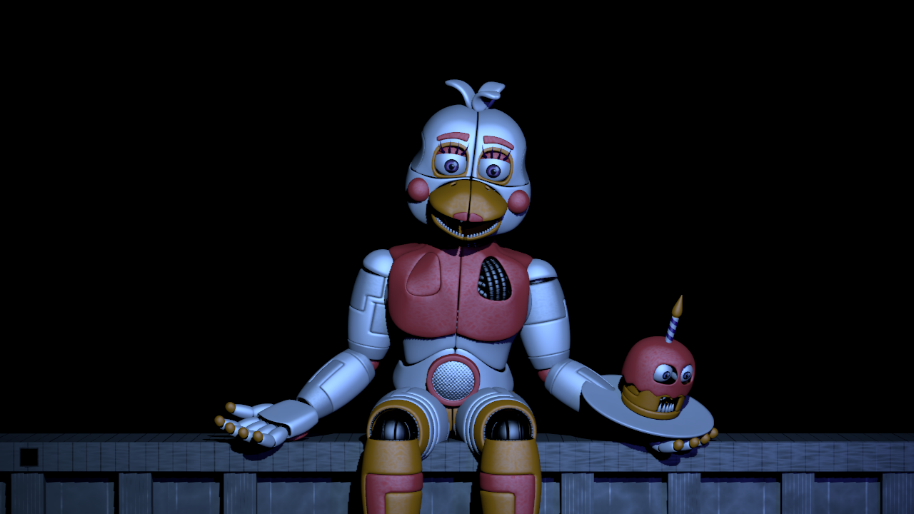 Funtime Chica Full Body Render by FuntimeFreddoFazbear on DeviantArt