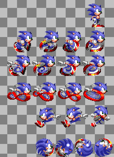 Custom Classic Sonic Sprite Sheet by Adanishedgehog2011 on DeviantArt