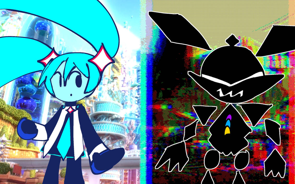 LLW's Darkner Miku and The Roaring Polar by CobaltTheHedgehog on DeviantArt