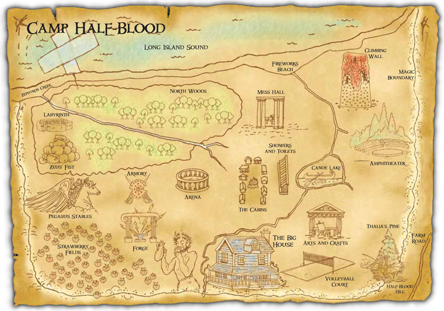 Printable Map Of Camp Half Blood