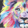 Colorful Lion Wallpaper