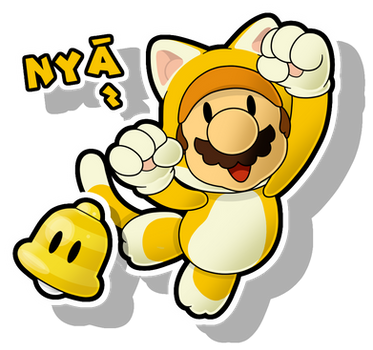 Super Mario 3D World: Cat Mario - Paper Style