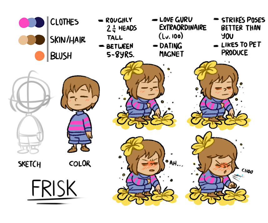 Frisk Example Frisk Reference Sheet by The-PaperNES-Guy on DeviantArt