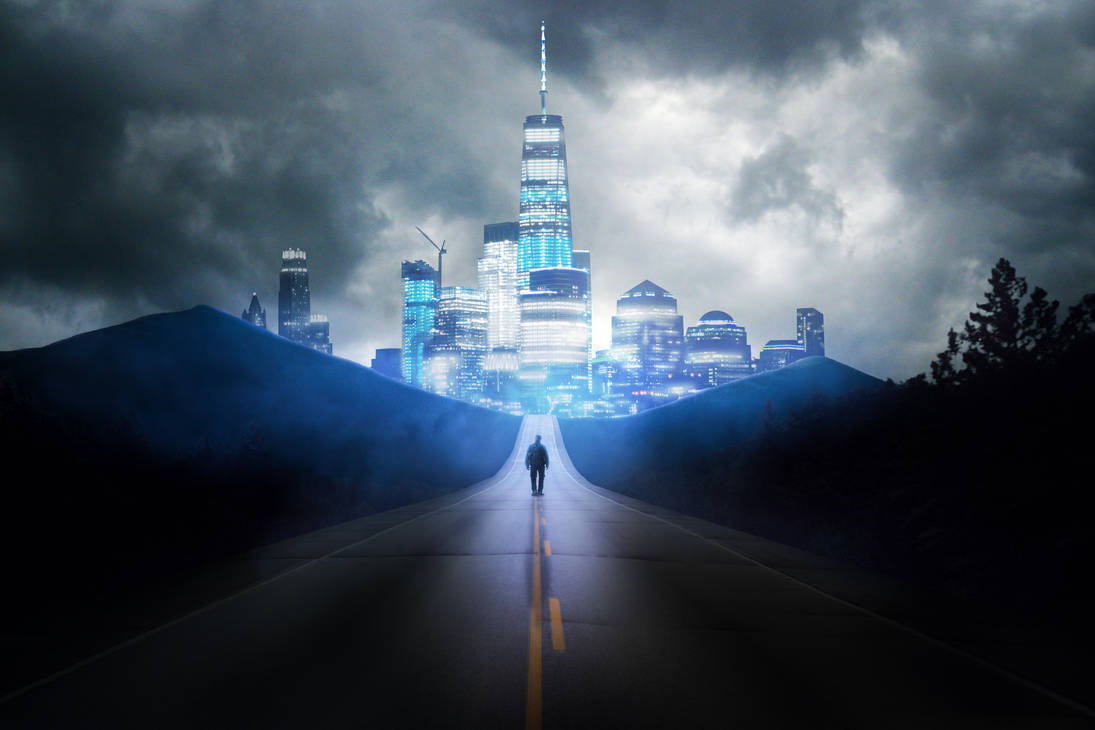 city in the distance by TGDragonGT on DeviantArt
