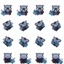 Alolan Marowak (Anime) Overworld Sprites