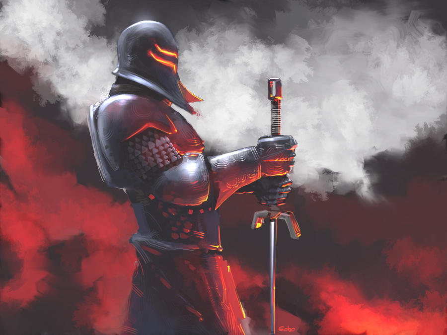 Ultrafire Knight fire knight by gabos on DeviantArt