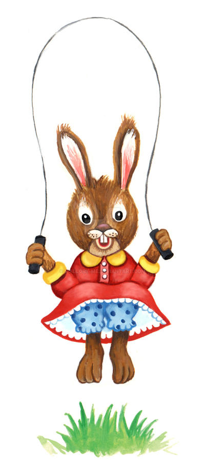 rabbit jumping rope by mallory-me on DeviantArt