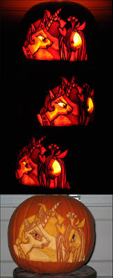 Celestia vs. Chrysalis Pumpkin