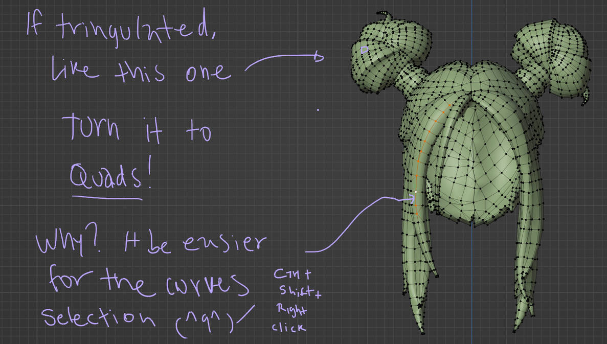 Independent Mesh Tutorial Tutorial Low Poly Mesh to Hair Cards! by dep-yo-tee on DeviantArt