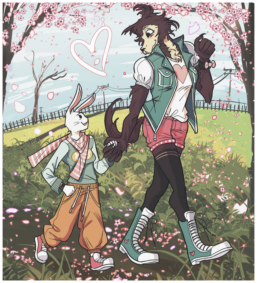 A Rabbit Among Wolves Rwby rabbit and a wolf by spacemerperson on DeviantArt