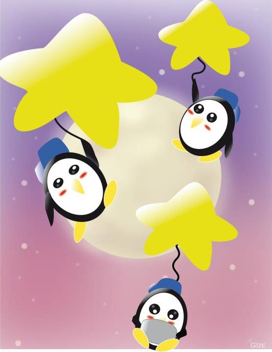 Pinguinos en el aire