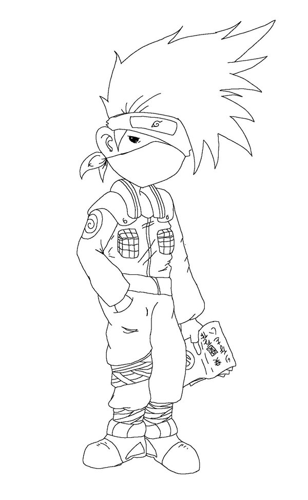 Kakashi - Line Art