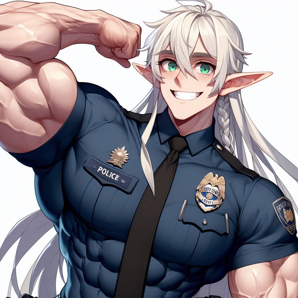 Buff Bo Super buff Elf cop flexing by Fellspark on DeviantArt
