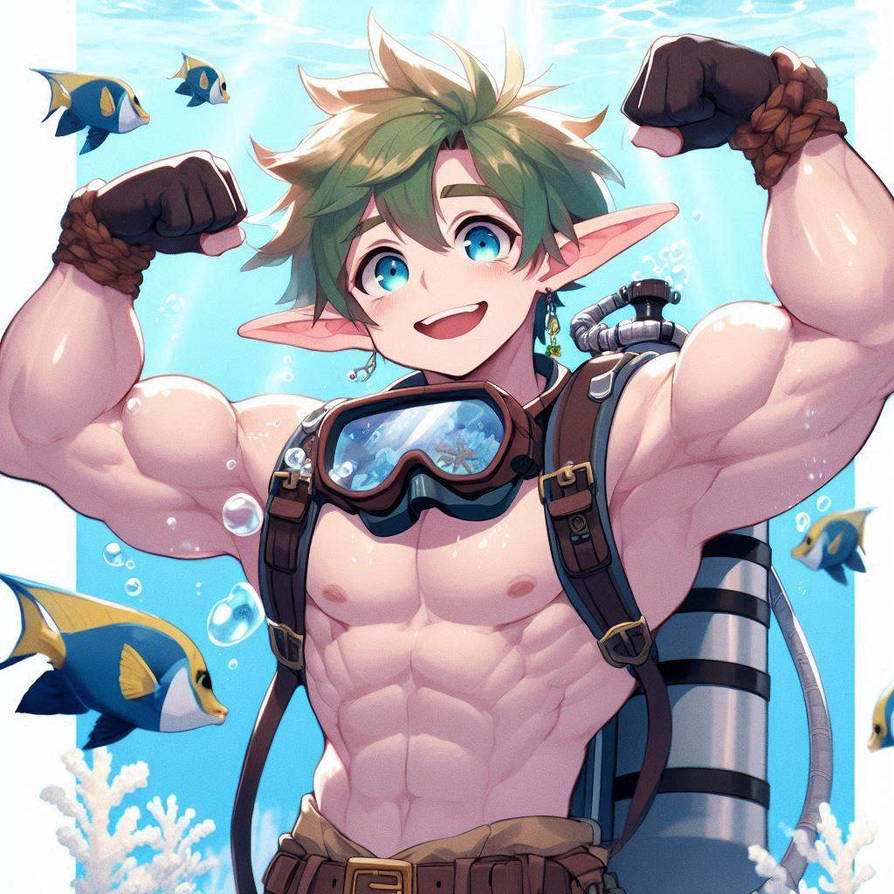 Buff Elf Man Buff Elf underwater by Fellspark on DeviantArt