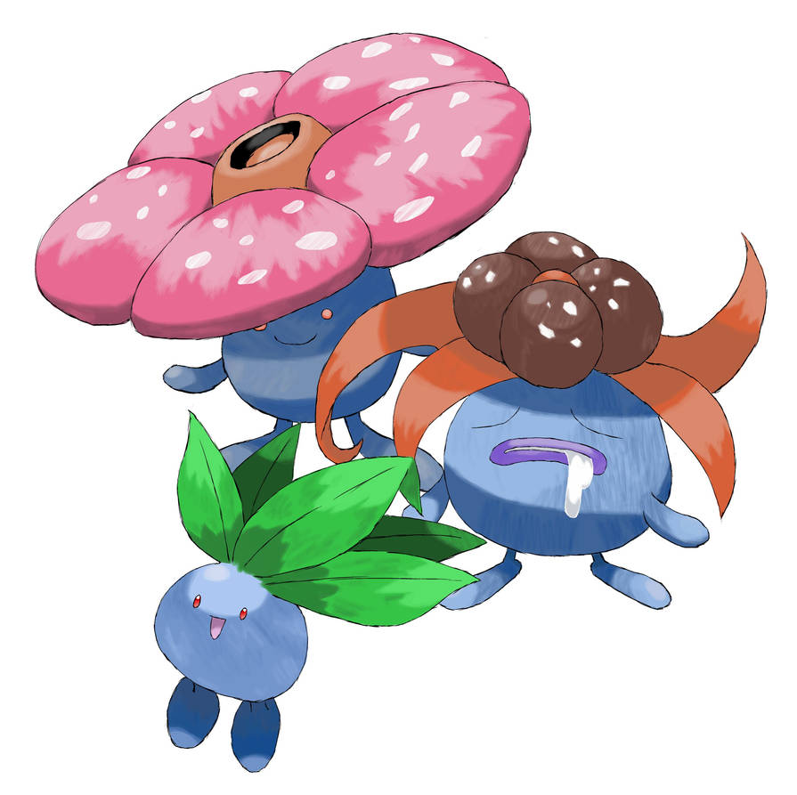 4345 Oddish Evolution by Torathor on DeviantArt