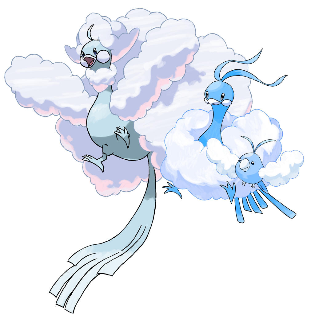 Swably Evolution 333-334 Swablu Mega Evolution by Torathor on DeviantArt