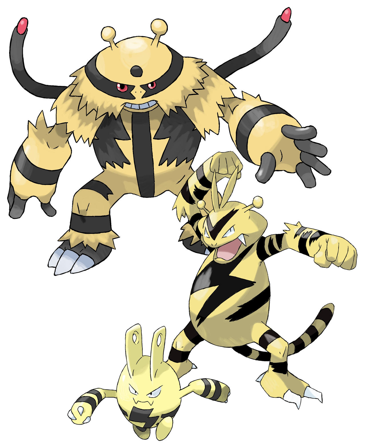 239, 125, 466 Elekid Evolution by Torathor on DeviantArt