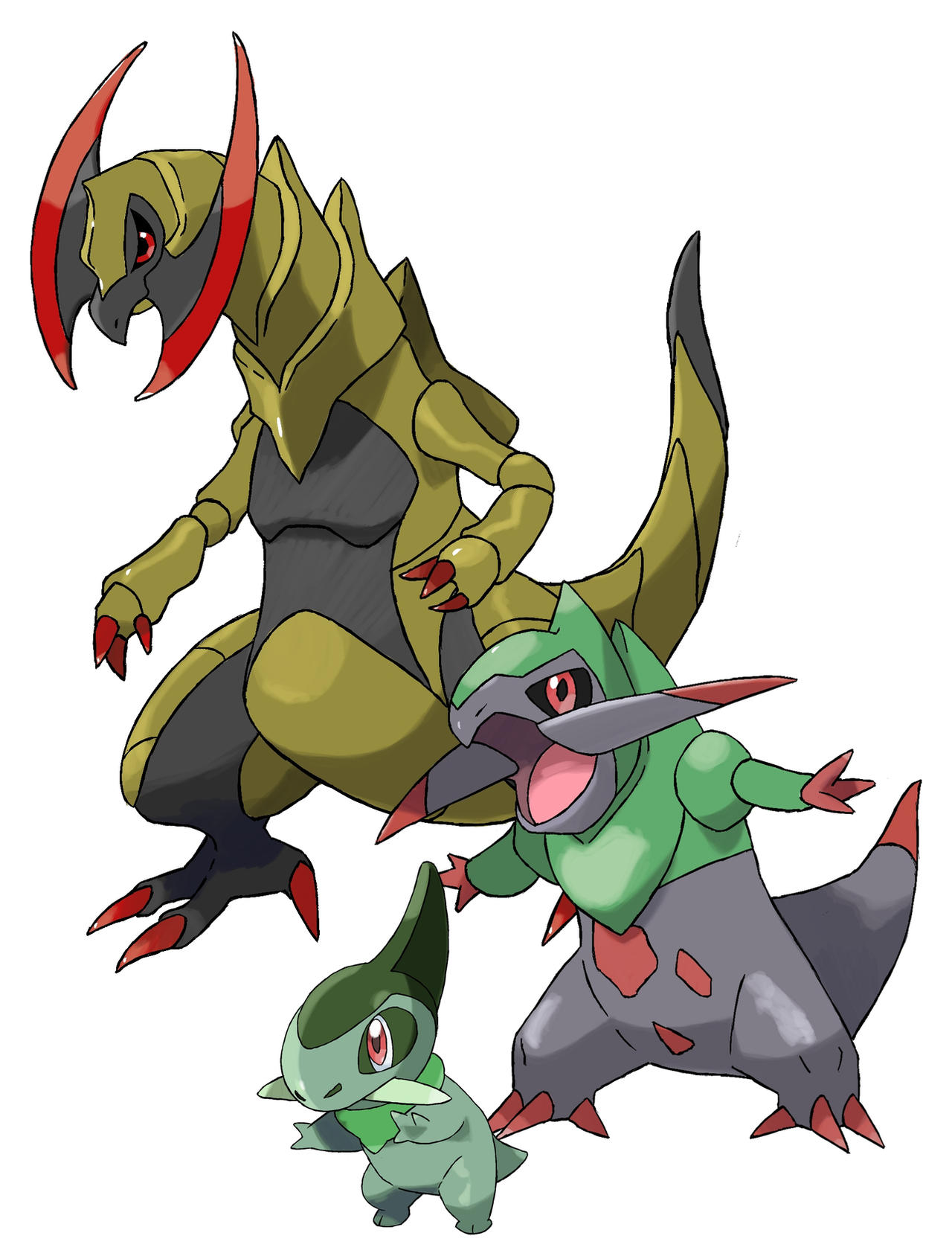 Axew Ditto 610-612 Axew Evolution by Torathor on DeviantArt