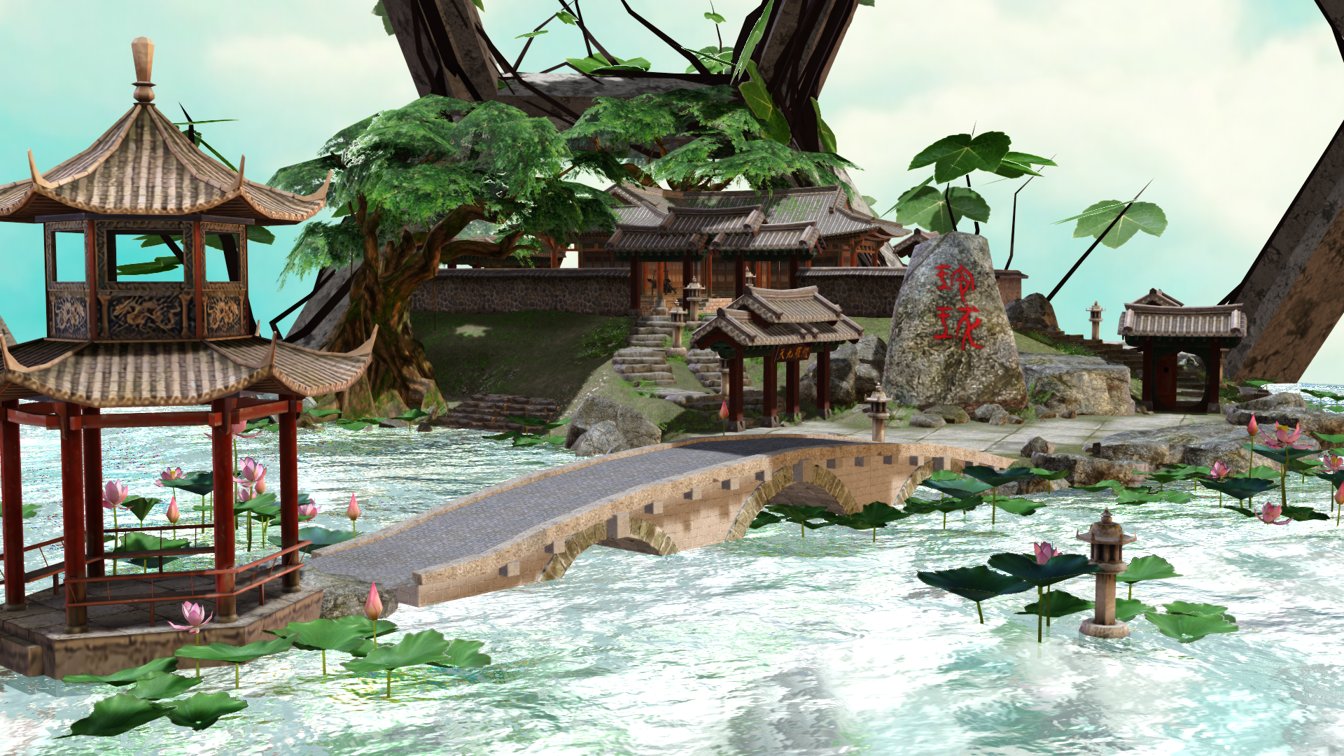 MMD STAGE Lotus Pond V1.00 DL!!!