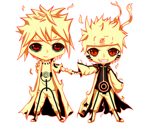 Minato and Naruto Chibi